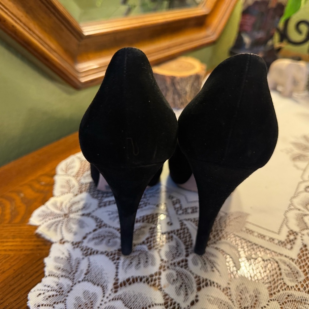 Prada Women's Black Suede Shoes - Picture 5 of 16
